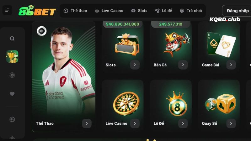 Khám phá các sảnh game lừng lẫy tại nhà cái Đánh giá điểm hạn chế của 86BET