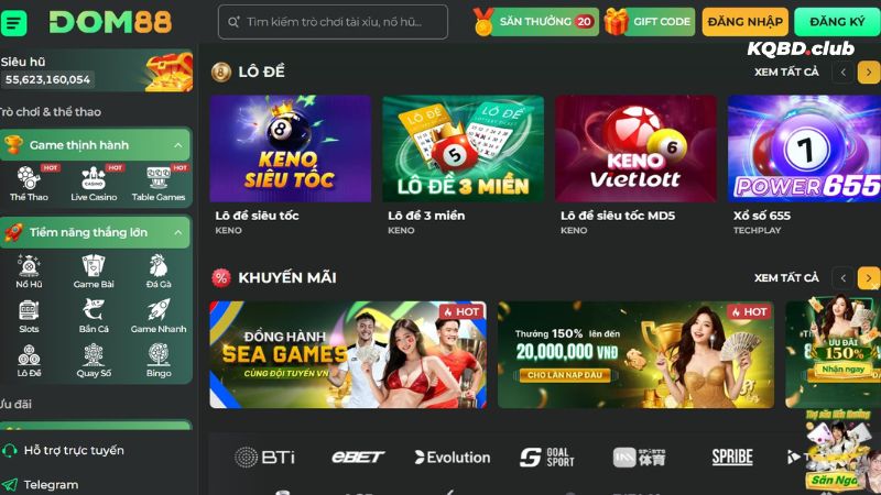 Nhà cái sở hữu nhiều điểm cộng