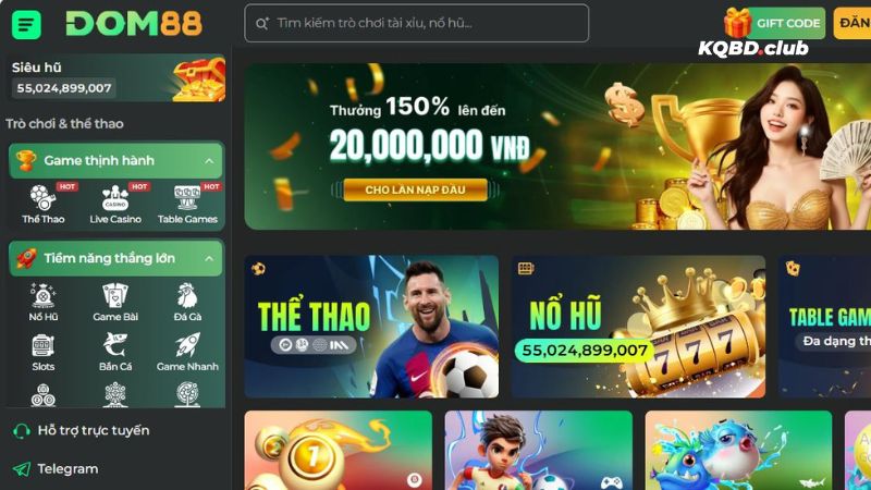 Trải nghiệm cá cược với giao dịch nhanh tại DOM88